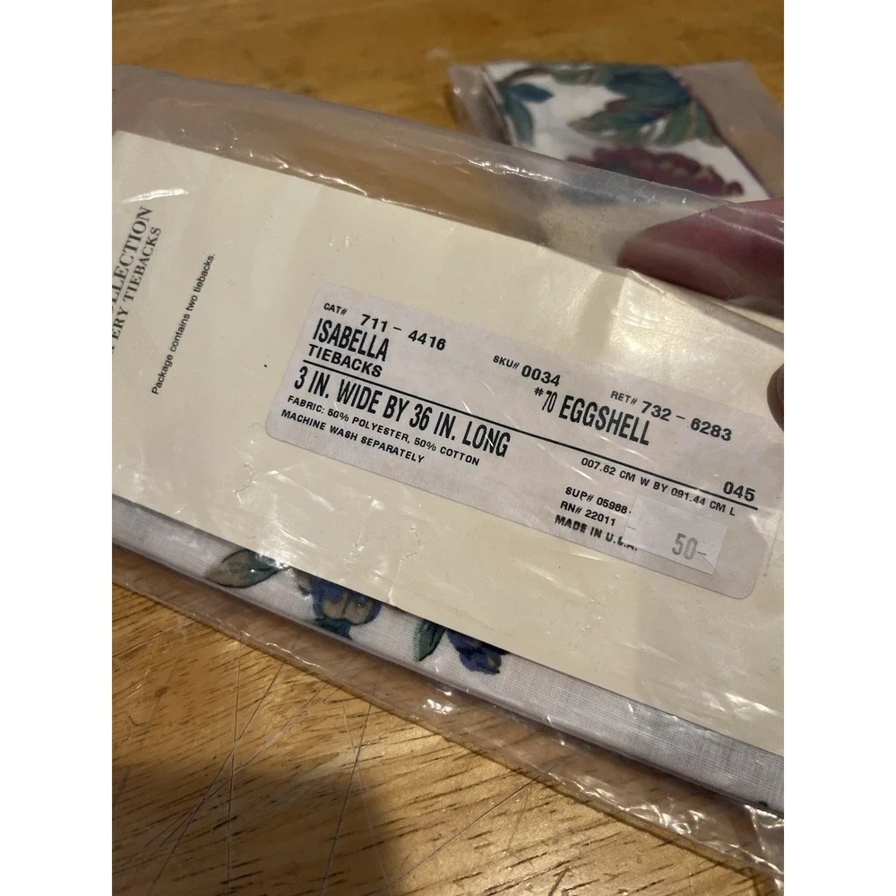 JC Penney Home Collection‎ Isabella Curtain Tiebacks 3x36